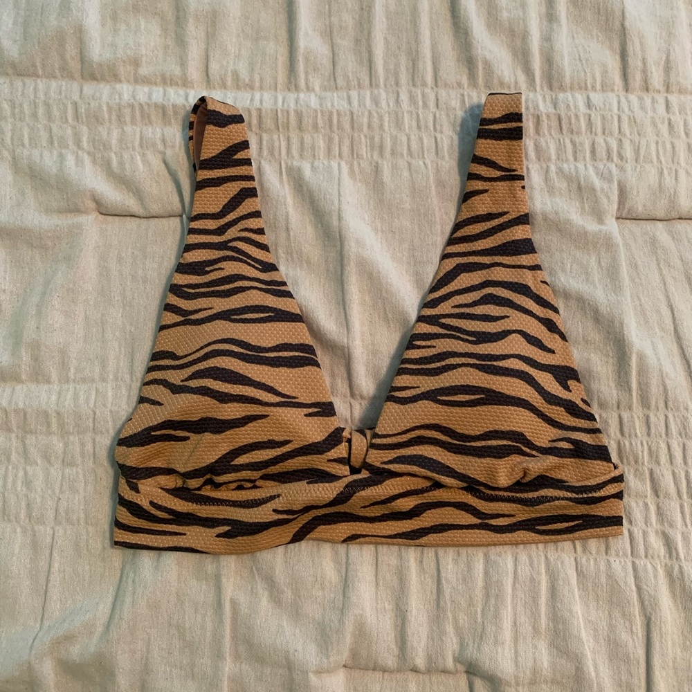 Aerie Tiger Print Triangle Top